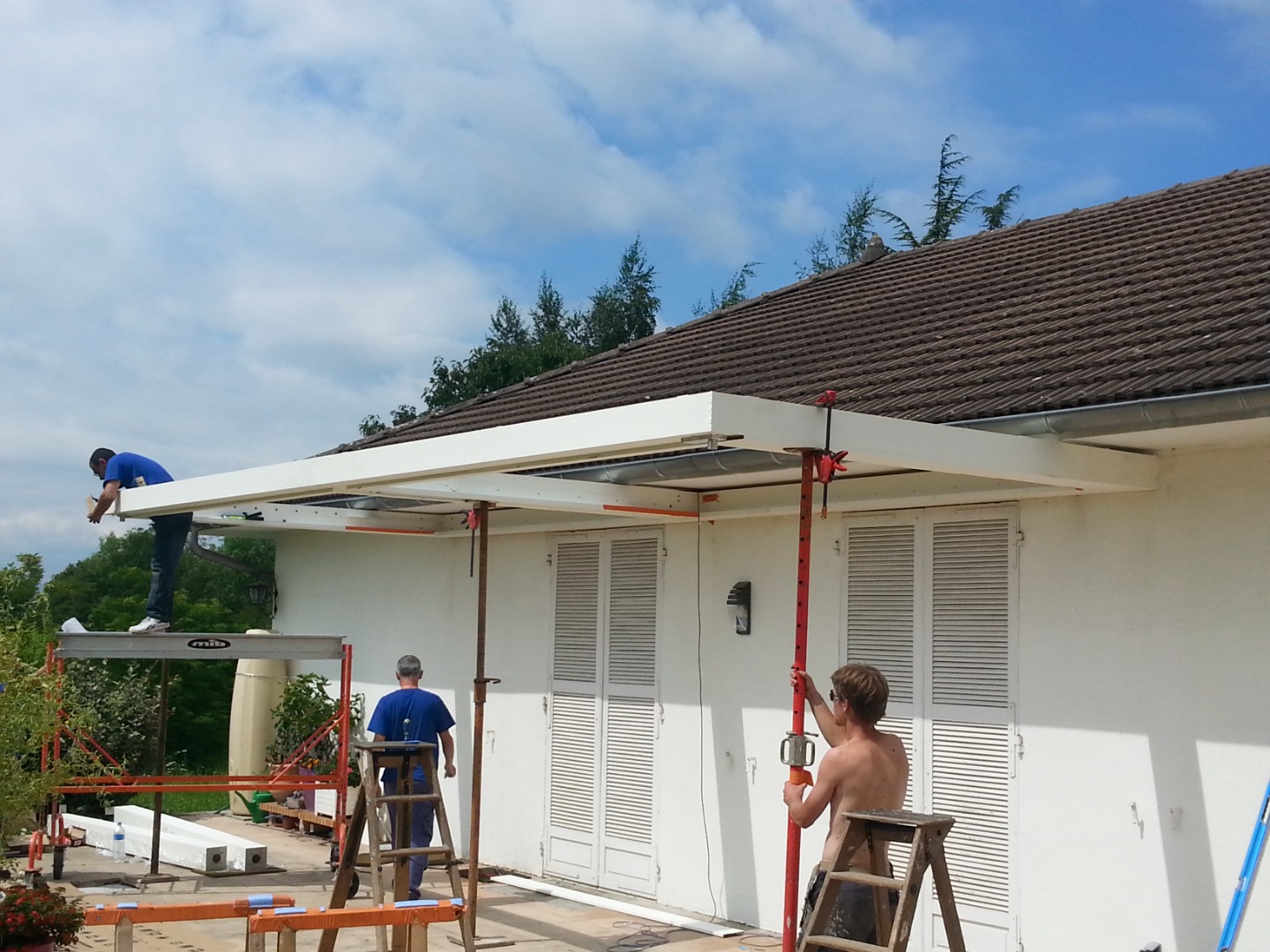 mise en place sur chantier