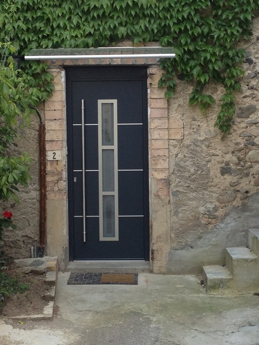 Porte d'entrée aluminium 