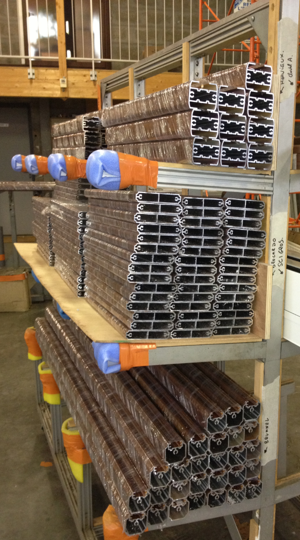 DEBIT DES BARRES ALUMINIUM